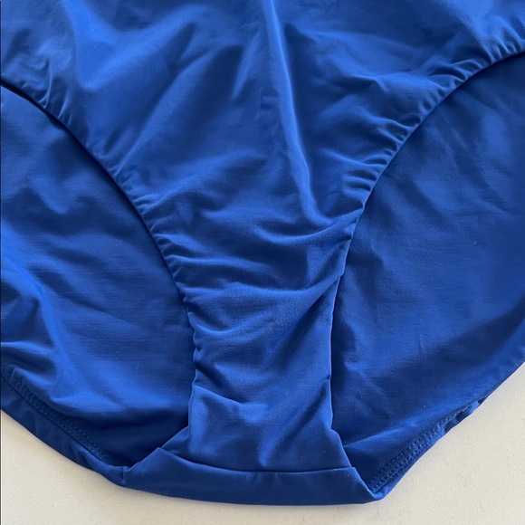 Lauren Collection, Ralph Lauren Blue One-Piece Swimsuit, Size 12 - Picture 9 of 12